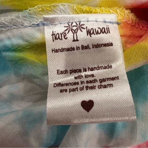 Tiare Hawaii Ryden Tie Dye Strapless Mini Dress Women’s Sz M/L NWT - Picture 12 of 16